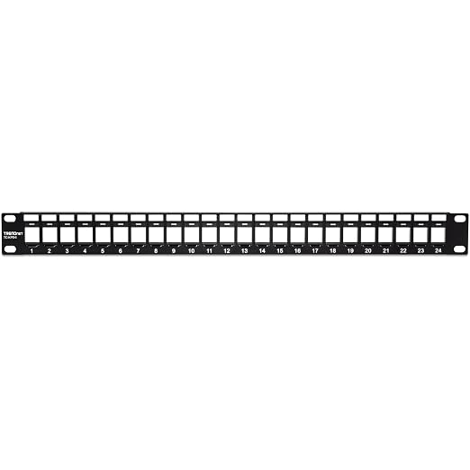 TRENDnet 24-Port Blank Keystone 1U Patch Panels, 1U 19" Metal Rackmount Housing - Image 9