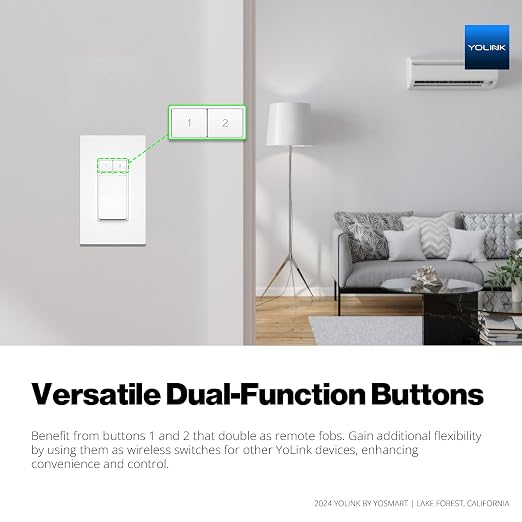 YoLink FlexSwitch, Single Pole Switch, Long-Lasting Battery Powered Smart Light - Image 4