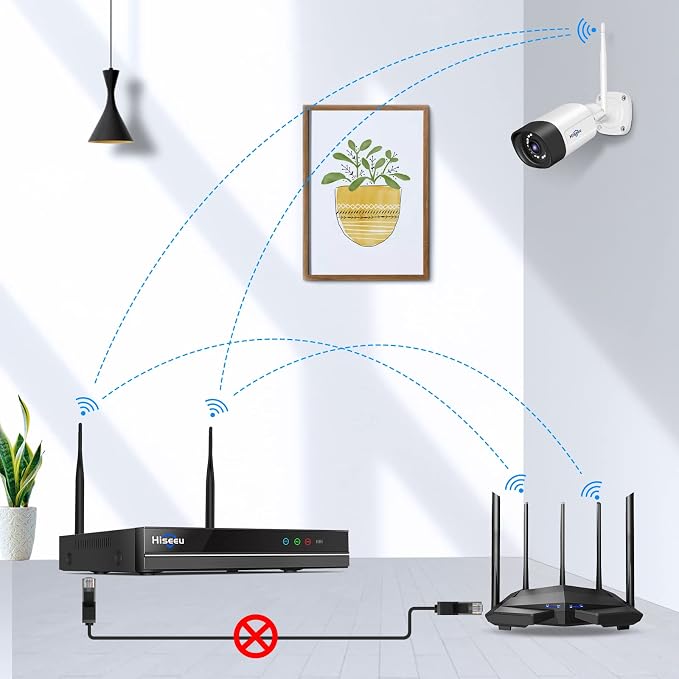 Hiseeu 2.5K 5MP WiFi Security Camera System Outdoor, Expandable 16CH 8MP NVR - Image 8
