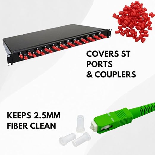 Fibershack - Fiber Optic Dust Cap Kit - Dual Fiber Dust Cap Kit Contains 200x - Image 5