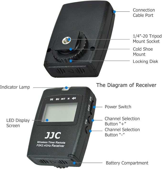 JJC Wireless Intervalometer Timer Remote Control Shutter Release - Image 3
