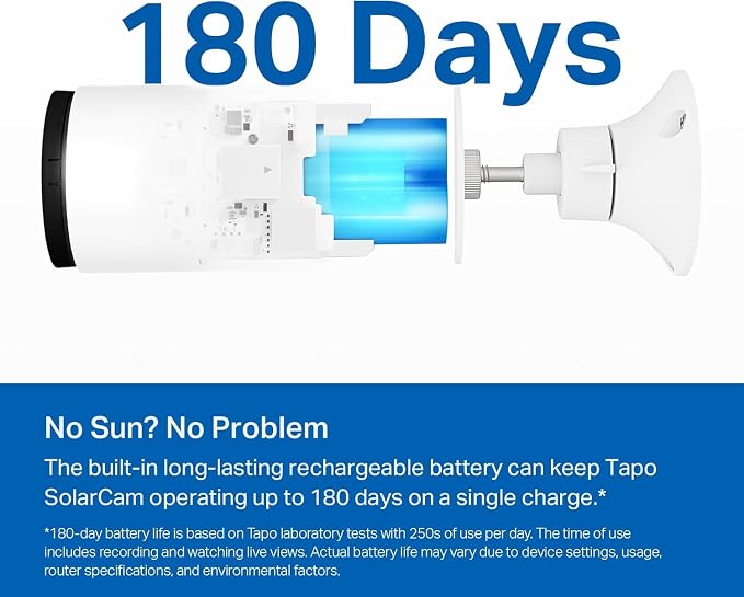 Tapo SolarCam 1080p Outdoor Wireless Security Camera, Battery Power - Image 7