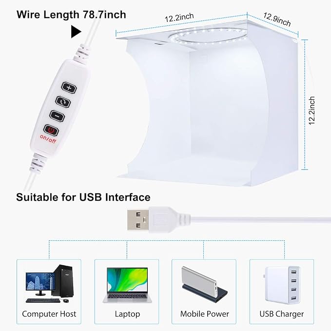 PULUZ 30cm Ring Light Photo Studio Light Box, Adjustable Portable Photography - Image 7