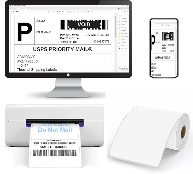 9527 Product 4x6 Blank Direct Thermal Shipping Labels - Image 6