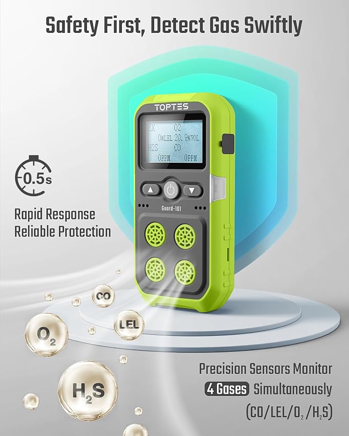 TopTes Guard-101 4 Gas Monitor Multi Detector - Image 2