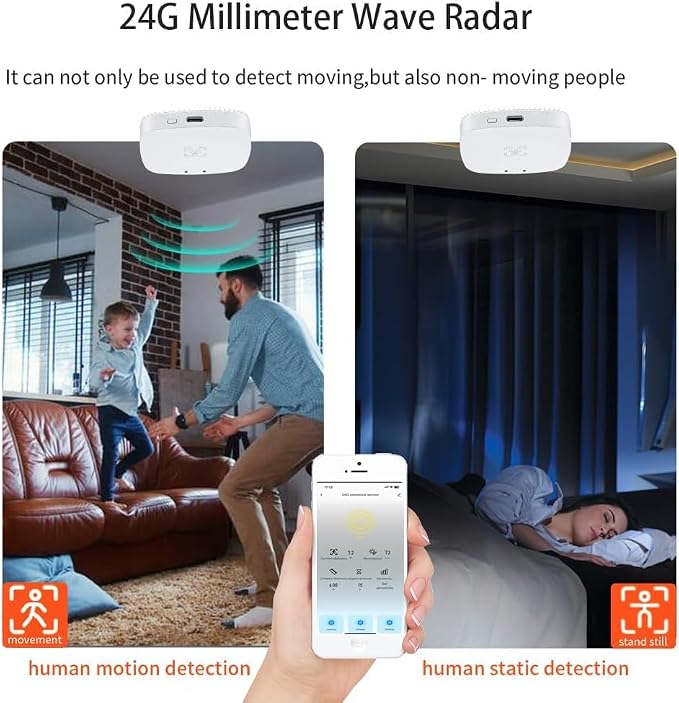 MmWave Human Presence Sensor, Zigbee Millimeter Wave Radar Detection Sensor - Image 3