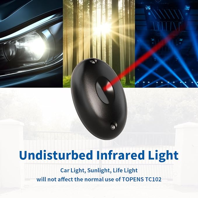 TOPENS TC102 Safety Photocell Infrared Beam Sensor Photoelectric Motion Detector - Image 7