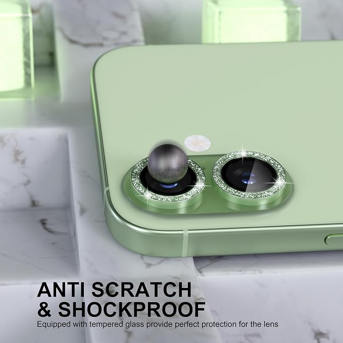 Choiche Compatible for iPhone 17 Camera Lens Protector Bling, 9H Tempered Glass - Image 3