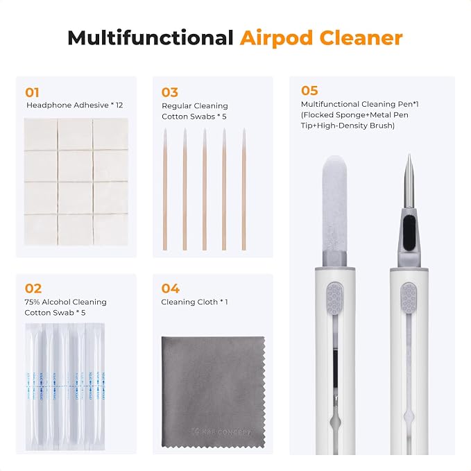K&F Concept 8-1 Earbuds Cleaner - Image 2