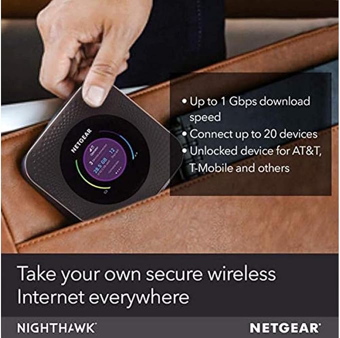 NETGEAR Nighthawk M1 4G LTE WiFi Mobile Hotspot – Up to 1Gbps Speed, Works Best - Image 6