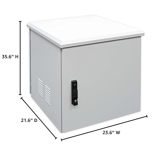 Electriduct 18U Outdoor Cabinet 21.6 Inch Depth IP55 Weather Resistant - Image 5