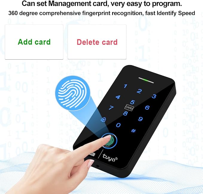 WiFi Graffiti Access Control System keypad, IP68 Waterproof Fingerprint keypad - Image 3