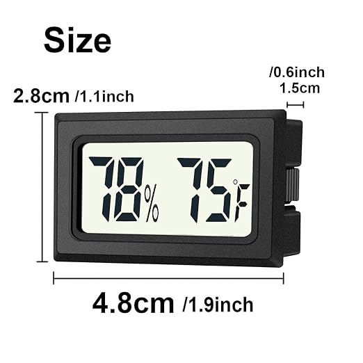 JEDEW 4 Pack Mini Digital Hygrometer Thermometer Gauge, Indoor Outdoor - Image 4