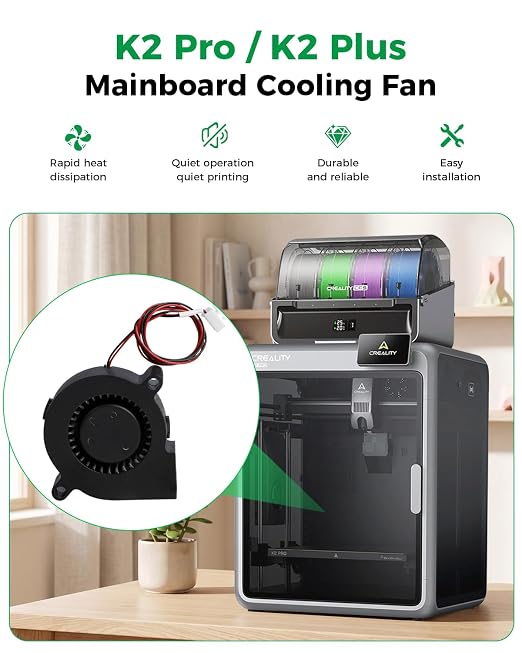 Creality Official K2 Pro/K2 Plus Mainboard Cooling Fan, 5015 Blower Fan 24V - Image 2