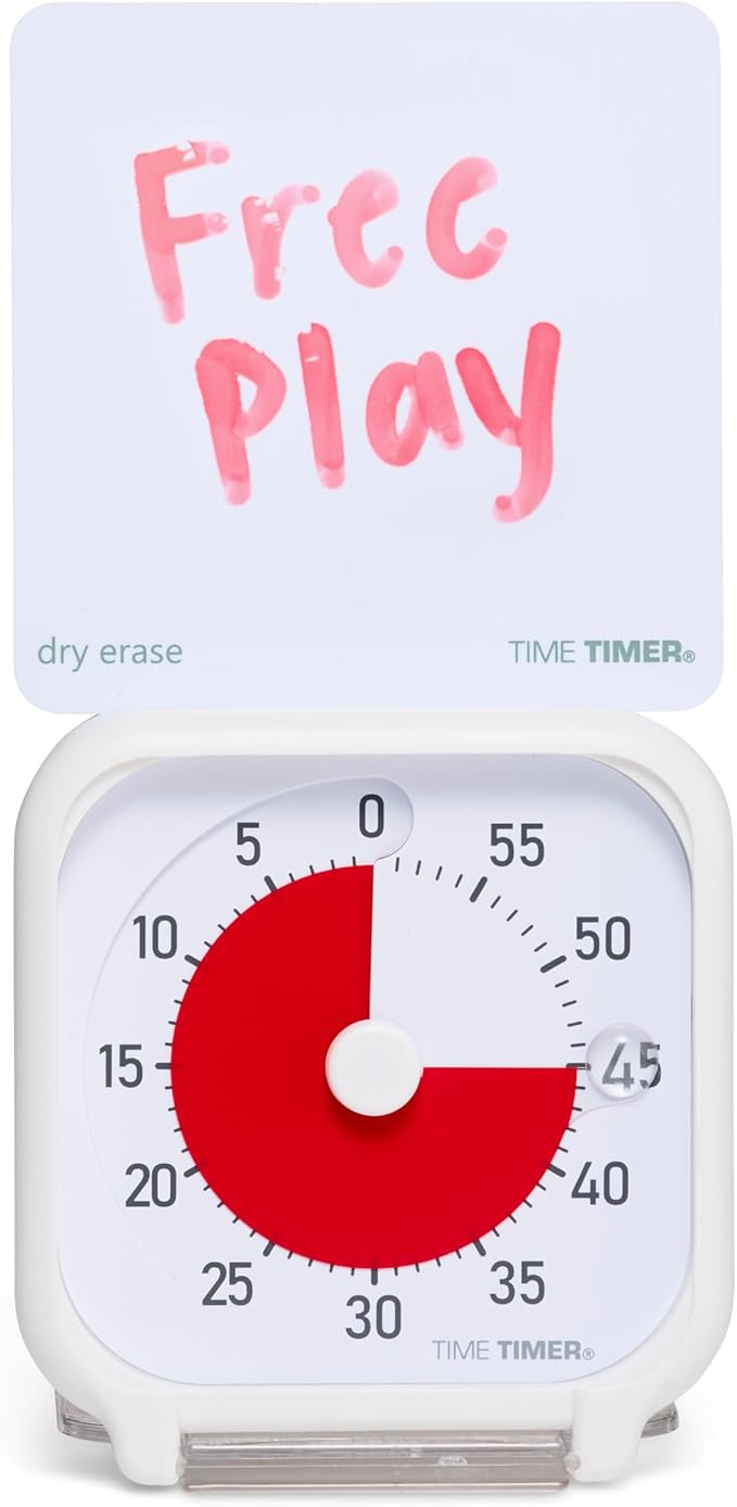 Time Timer 3 Inch Visual Timer – 60-Minute Quiet Portable Countdown Timer by TimeTimer