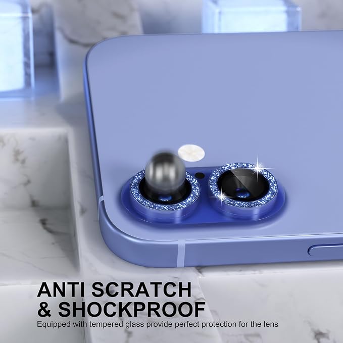 Choiche Compatible for iPhone 16 /iPhone 16 Plus Camera Lens Protector Bling - Image 3