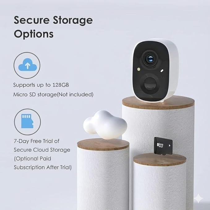 GMK Security Cameras Wireless Outdoor 4 Pack, 2K Battery Powered Cameras - Image 7
