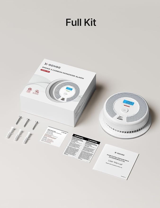 X-Sense Smoke Detector Carbon Monoxide Alarm Combo, 10-Year Non-Replaceable - Image 8