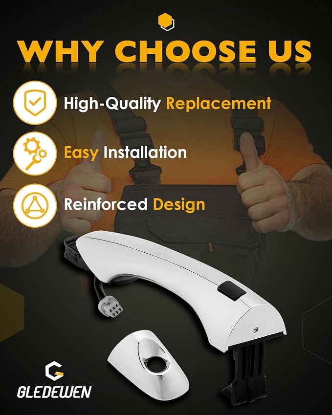 Front Left Handle w/Smart Keyless Entry System, Compatible - Image 6