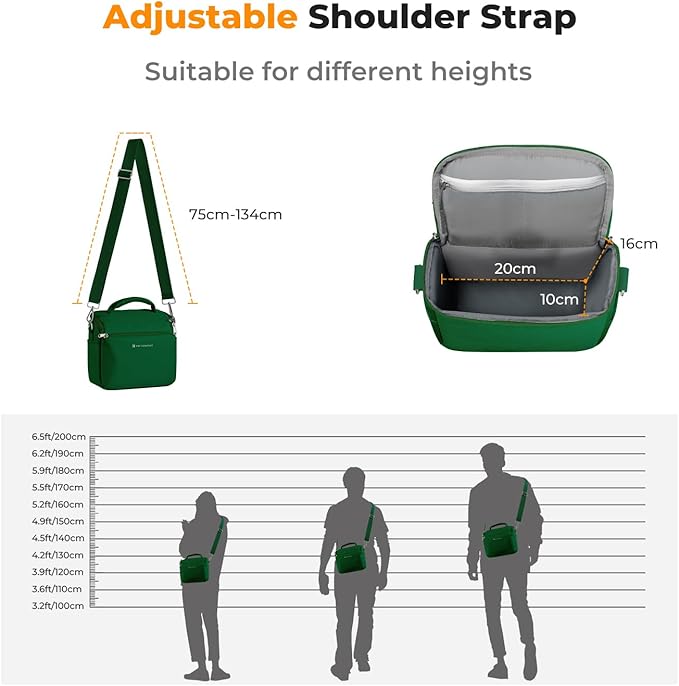 K&F CONCEPT Camera Sling Bag Small Crossbody Camera Case DSLR/SLR/Cute Compact - Image 6