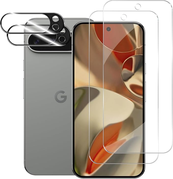 BIGFACE for Pixel 9 Pro XL Tempered Glass Screen Protector + Camera Lens by Wehaveaprofessionalteam