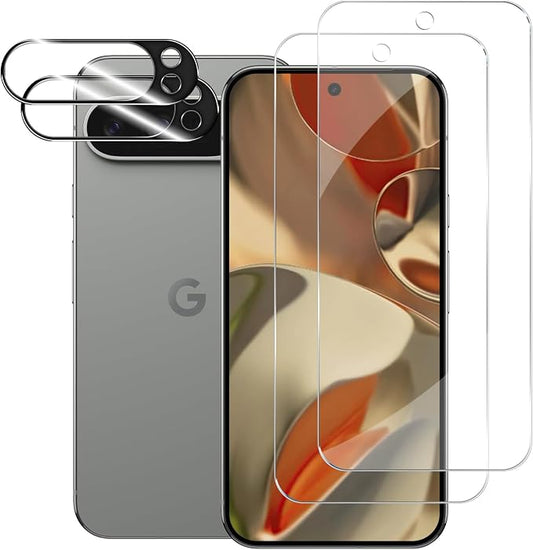 BIGFACE for Pixel 9 Pro XL Tempered Glass Screen Protector + Camera Lens by Wehaveaprofessionalteam