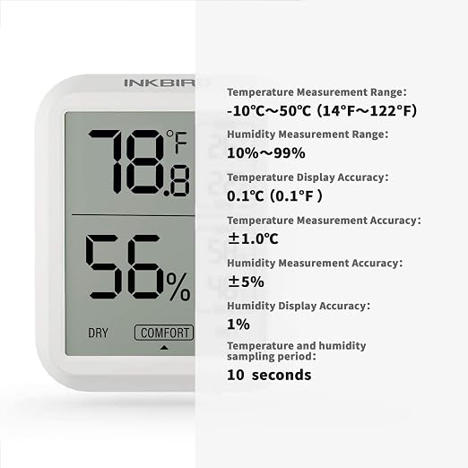 Inkbird ITH-20 Digital Thermometer Indoor Hygrometer Room Thermometer Humidity - Image 6