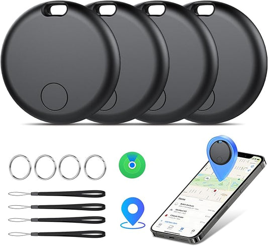 Air Tracker Tags-4 Pack: Smart Bluetooth Tracker, Item Finder Works by aowoka