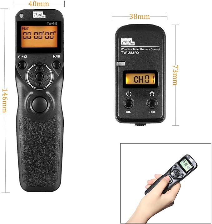 Pixel TW283-S1 Wireless Remote Trigger Timer Intervalometer Compatible - Image 9