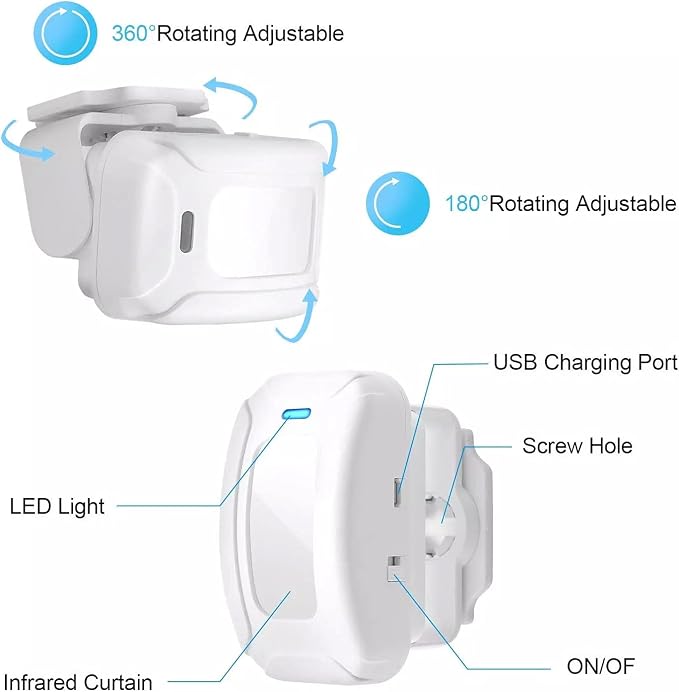 HENDUN Motion Sensor Door Bells Chime - Image 8