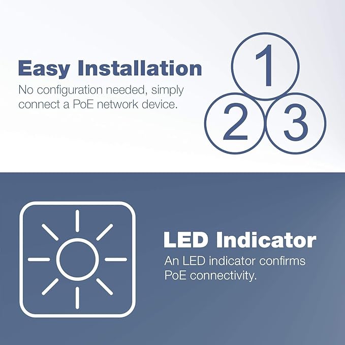 TRENDnet Gigabit Power Over Ethernet Plus Injector, PoE+ Power Network - Image 7