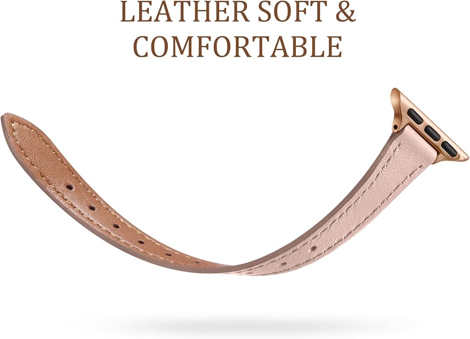 Charlam Slim Leather Band Compatible - Image 3