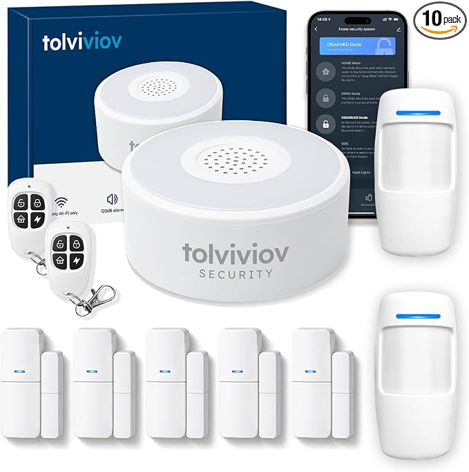 tolviviov Home Security System Wireless, DIY Door Alarm Security System by tolviviovDirect