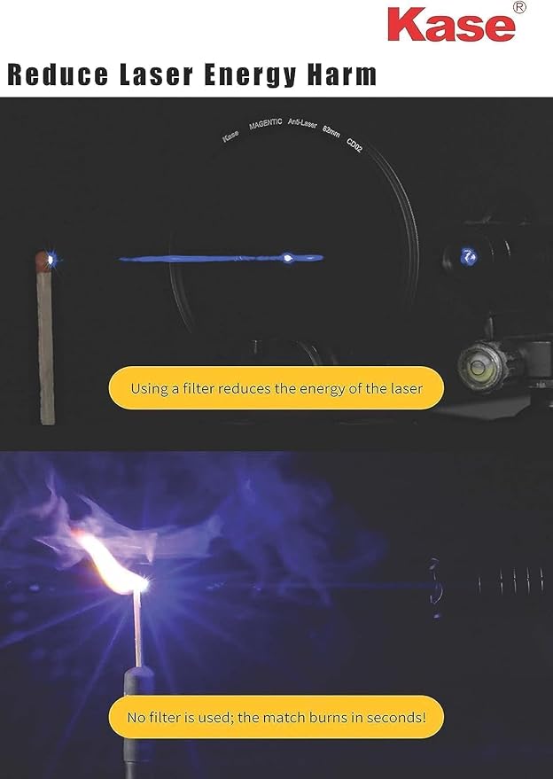 Kase Revolution Anti-Laser Filter Magnetic Shockproof Tempered Optical Glass - Image 3