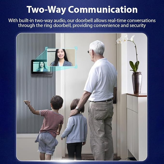4.3 Inch IPS Screen Wireless Doorbell - Image 4