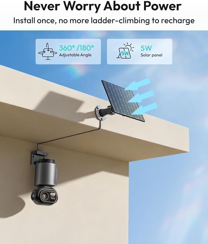 BOTSLAB 4K Security Cameras Wireless Outdoor, Add-On Camera Must Be Connected - Image 6