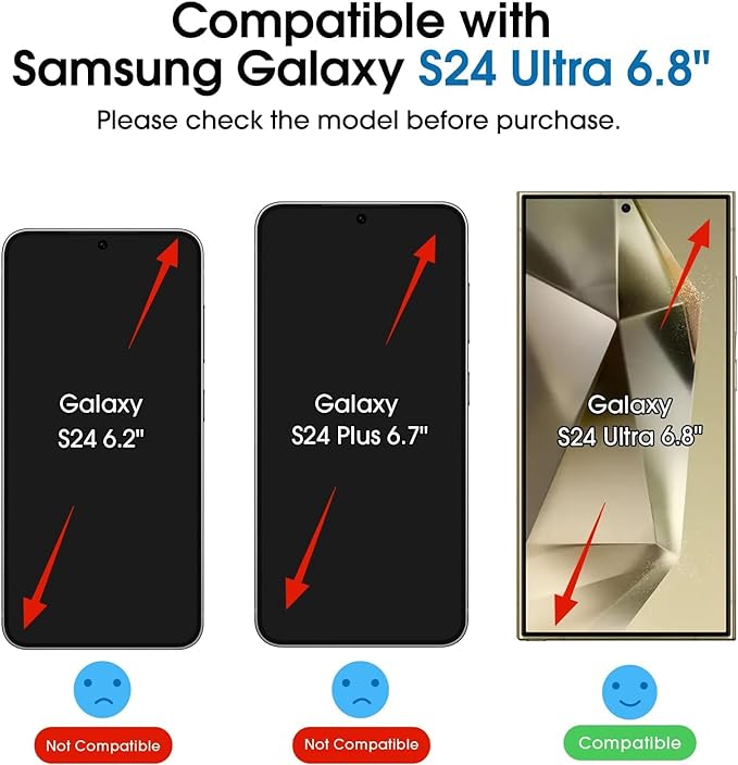 amFilm Auto-Alignment OneTouch for Samsung Galaxy S24 Ultra 6.8'' Screen - Image 2