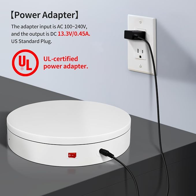 Remote Motorized Electric Turntable Rotating Display Stand Spinning Rotating - Image 9