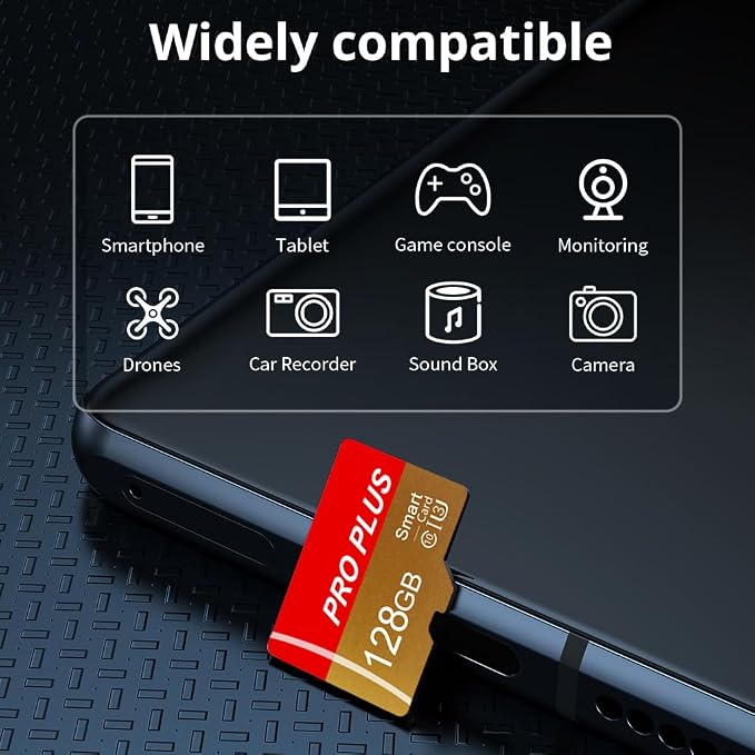 2 Pack TF Card 128GB with Adapter, High Speed Memory Card, UHS-I C10 A1 Memory - Image 3