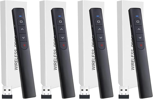 （4 Units） Wireless Presenter Remote, Presentation Clicker by UBUYONE%C2%AE