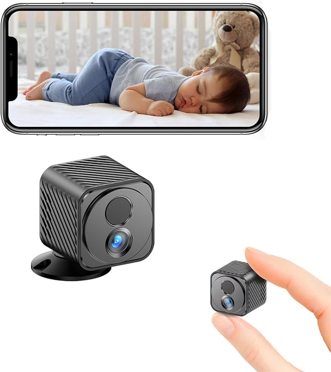 Mini Camera, 1080P Wireless Indoor Camera by AMZCEV
