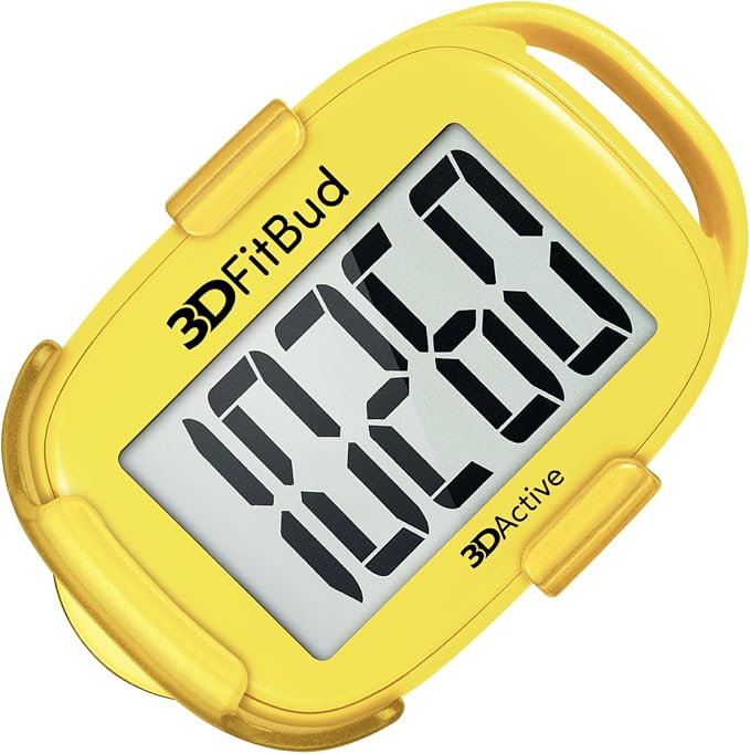 3DActive 3DFitBud Simple Step Counter Walking 3D Pedometer by 3DActive