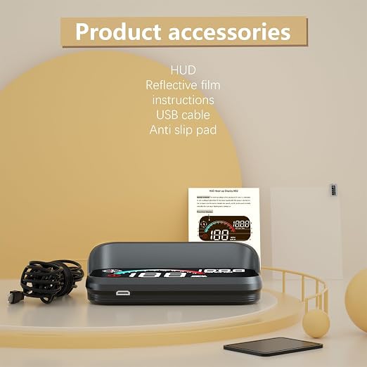 AZIJYV Windshield Speedometer Projector, Digital Speedometer - Image 9