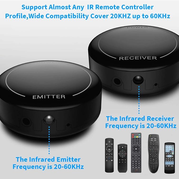 Fourair Infrared Wireless IR Repeater Long Range 500 Feet and IR Remote Control - Image 3