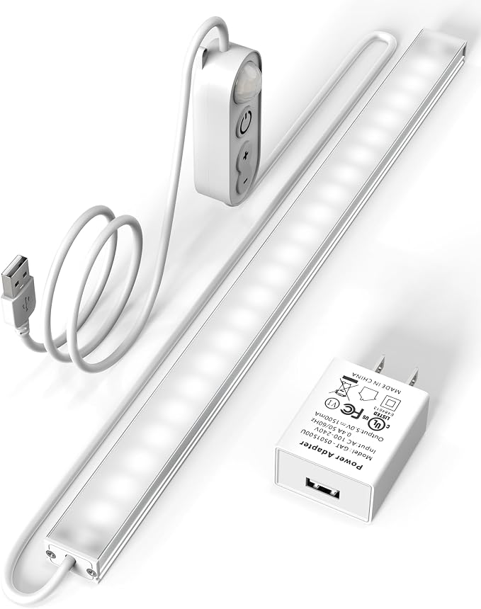 ASOKO Motion Sensor Dimmable Led Under Cabinet Lighting, 12 inches Plug in Led by ASOKO