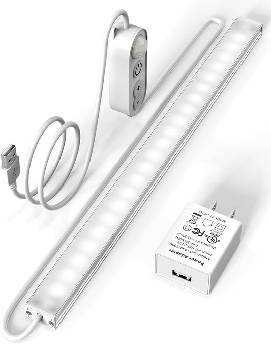 ASOKO Motion Sensor Dimmable Led Under Cabinet Lighting, 12 inches Plug in Led by ASOKO