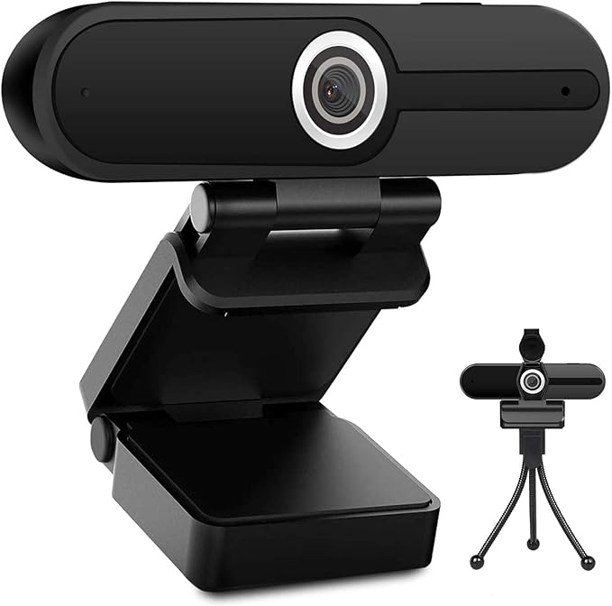 UHD 4K Webcam with Microphone: 8MP USB Computer Web Camera with Privacy Shutter by ToLuLu