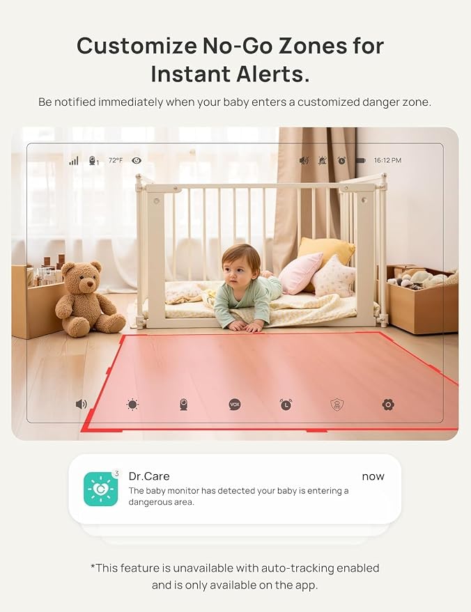 Dr.Care VistaView 5” Smart WiFi Baby Monitor - Image 7