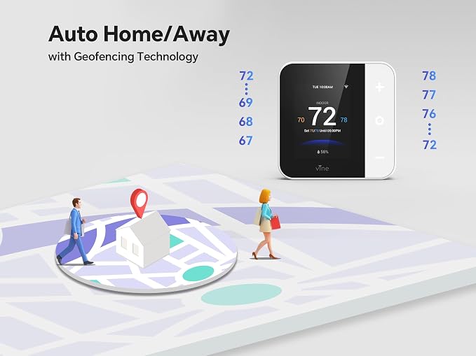 vine Smart Thermostat for House, WiFi Thermostats for Home Compatible - Image 8