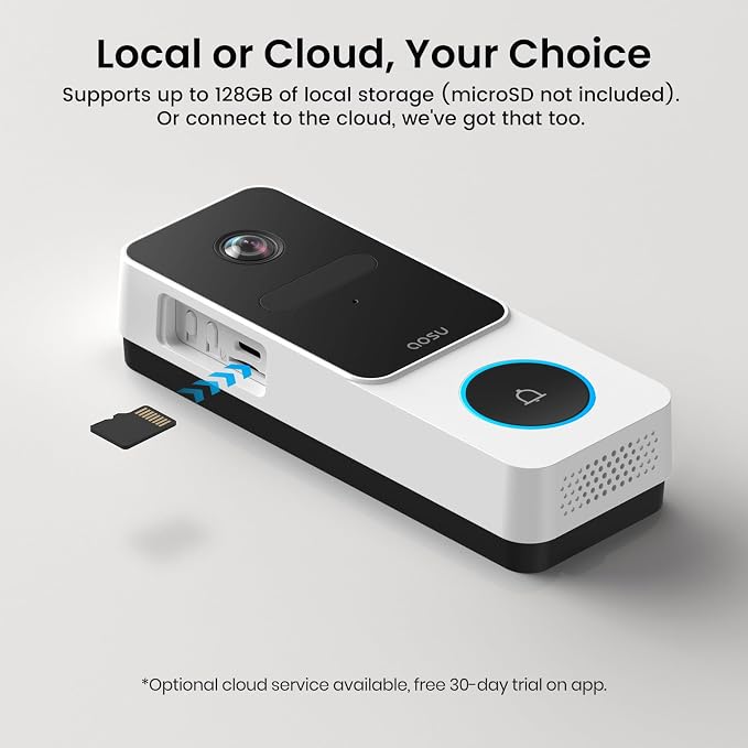 AOSU Wireless Doorbell Camera, 170° Ultra Wide Viewing Angle, Intelligent - Image 6